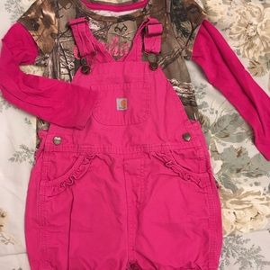 Carhartt Overalls with Real Tree long sleeve shirt